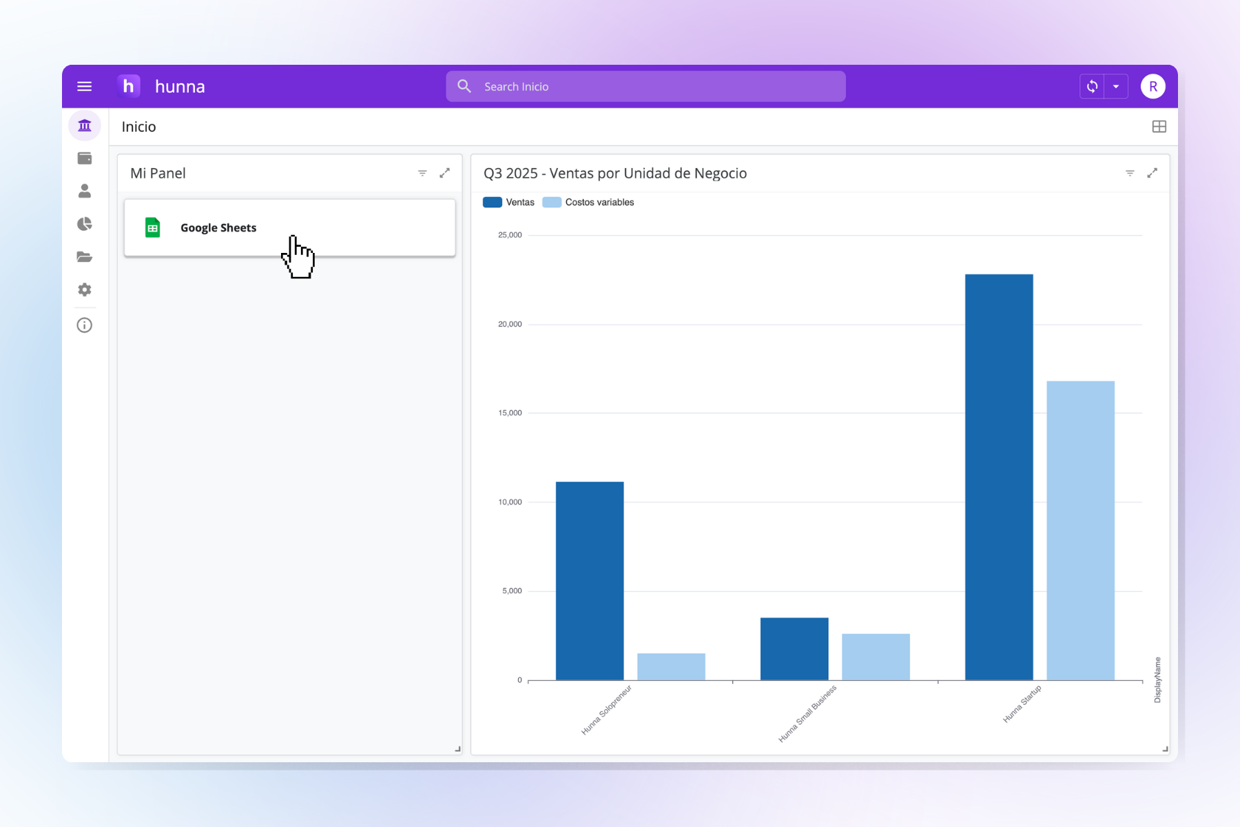 Abre los Sheets de tu empresa